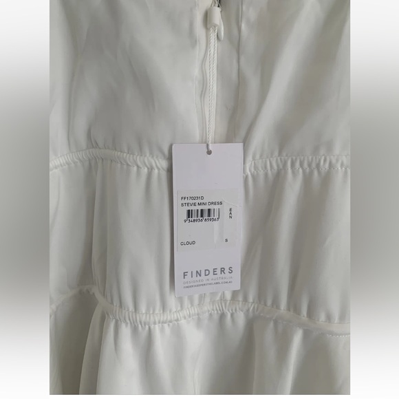 Finders Keepers white Stevie mini dress, S NWT - Picture 4 of 4
